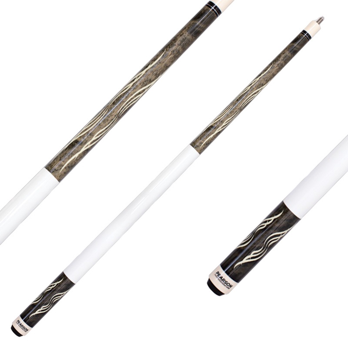 Pearson PK Carbon Clear Cue Grey with White Handle - IN STOCK