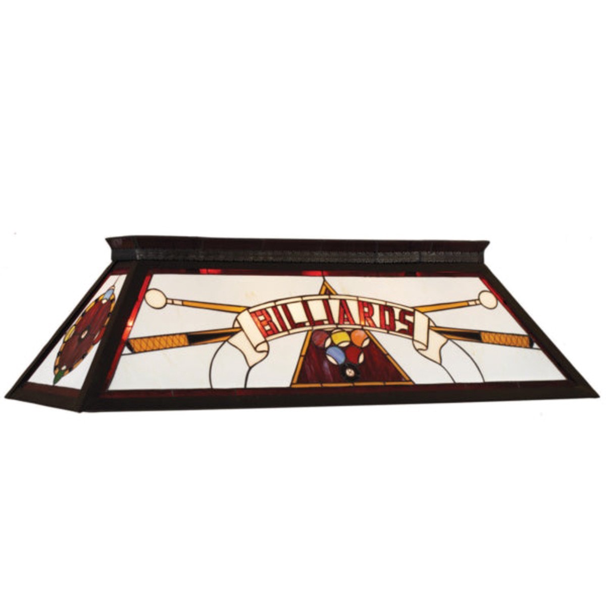 RAM 44 Stained Glass Box Lamp (Red)