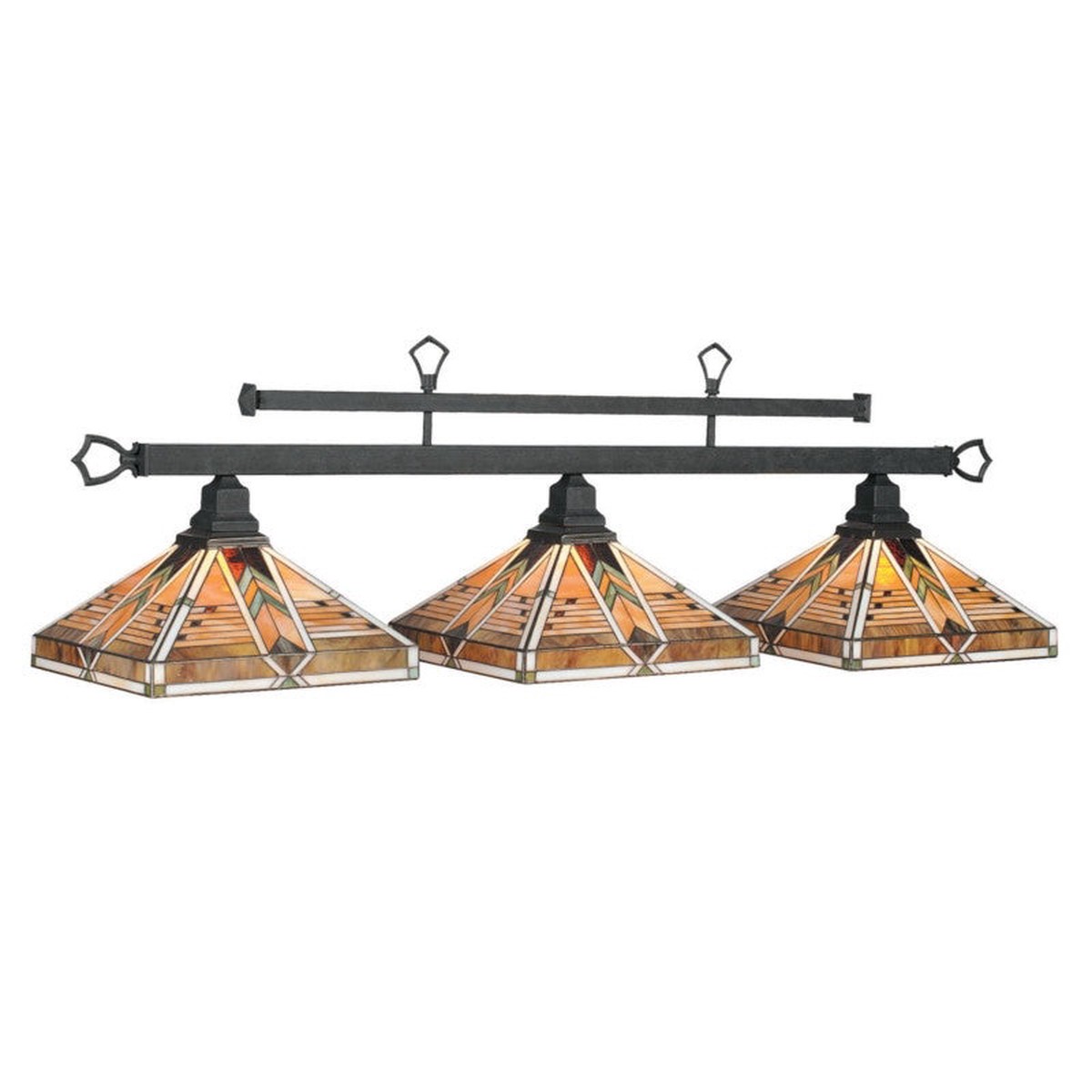 RAM Melbourne - 3 Light Billiard Light - Matte Black