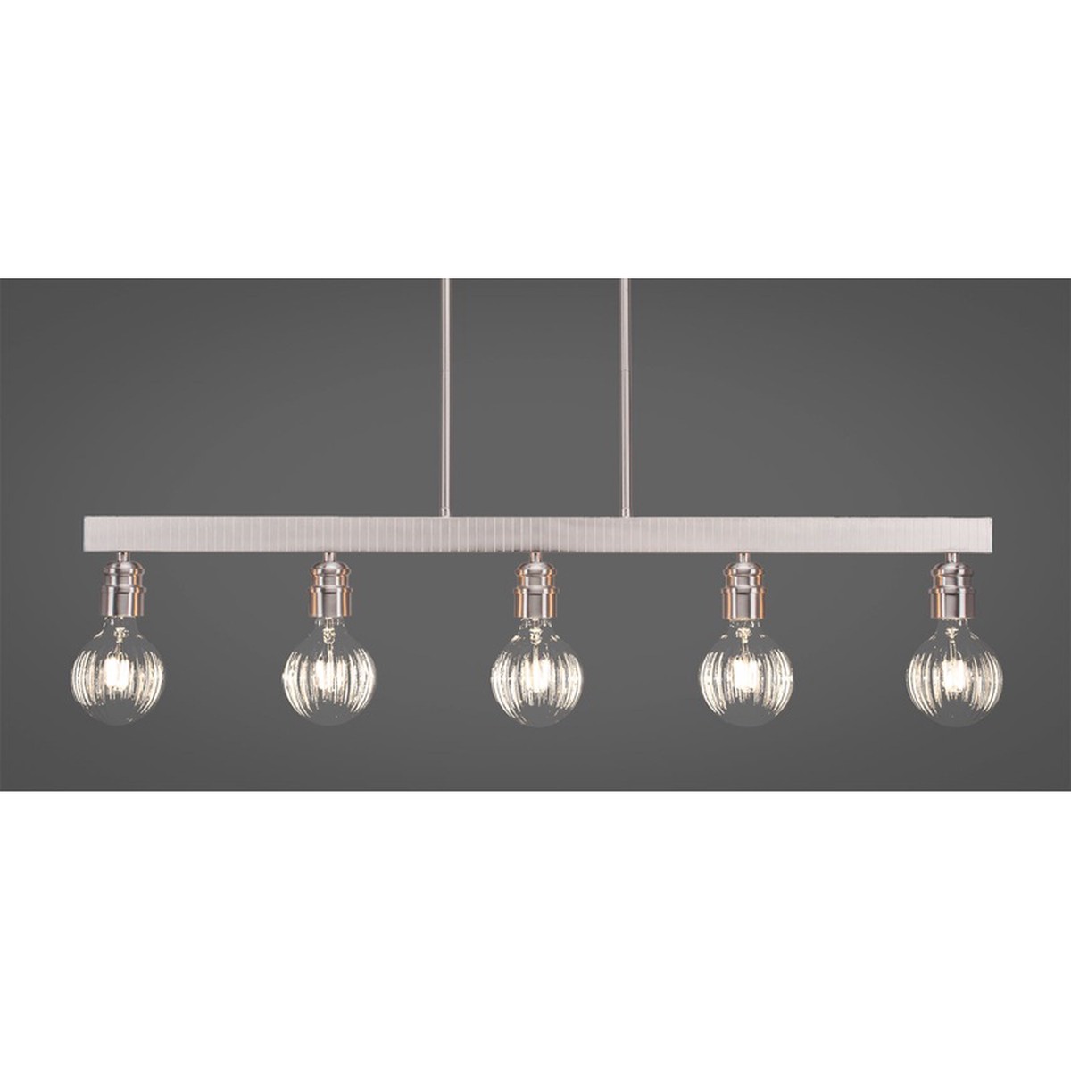 Toltec Edge Brushed Nickel 5 Lights LED Bulb 1185-BN-LED45C