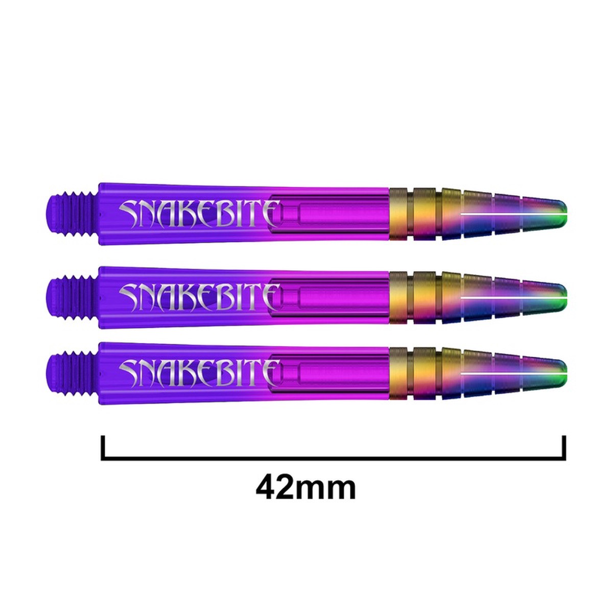 RED DRAGON - Peter Wright Snakebite Purple Ionic Nitrotech Shafts - Medium