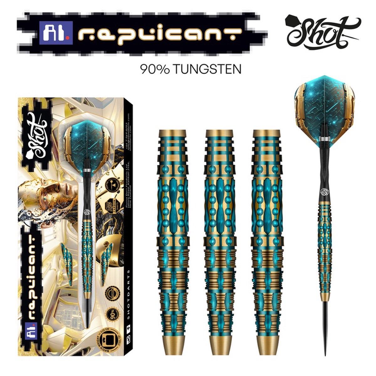 SHOT - AI REPLICANT Dart Set - 90% Tungsten - 24g