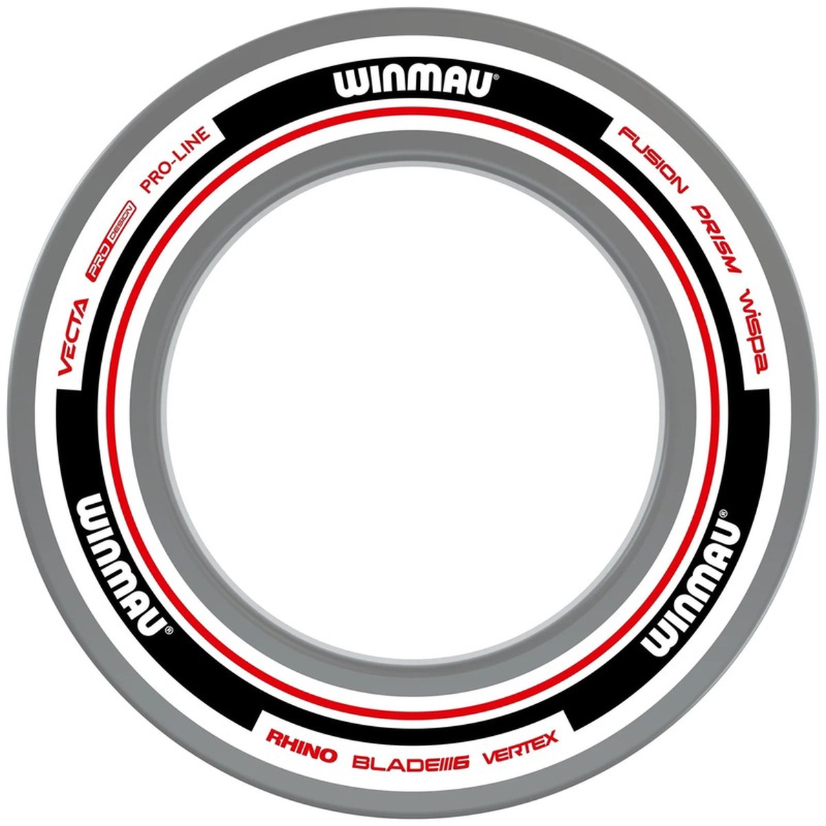 WINMAU - Advance DARTBOARD SURROUND - WHITE and RED