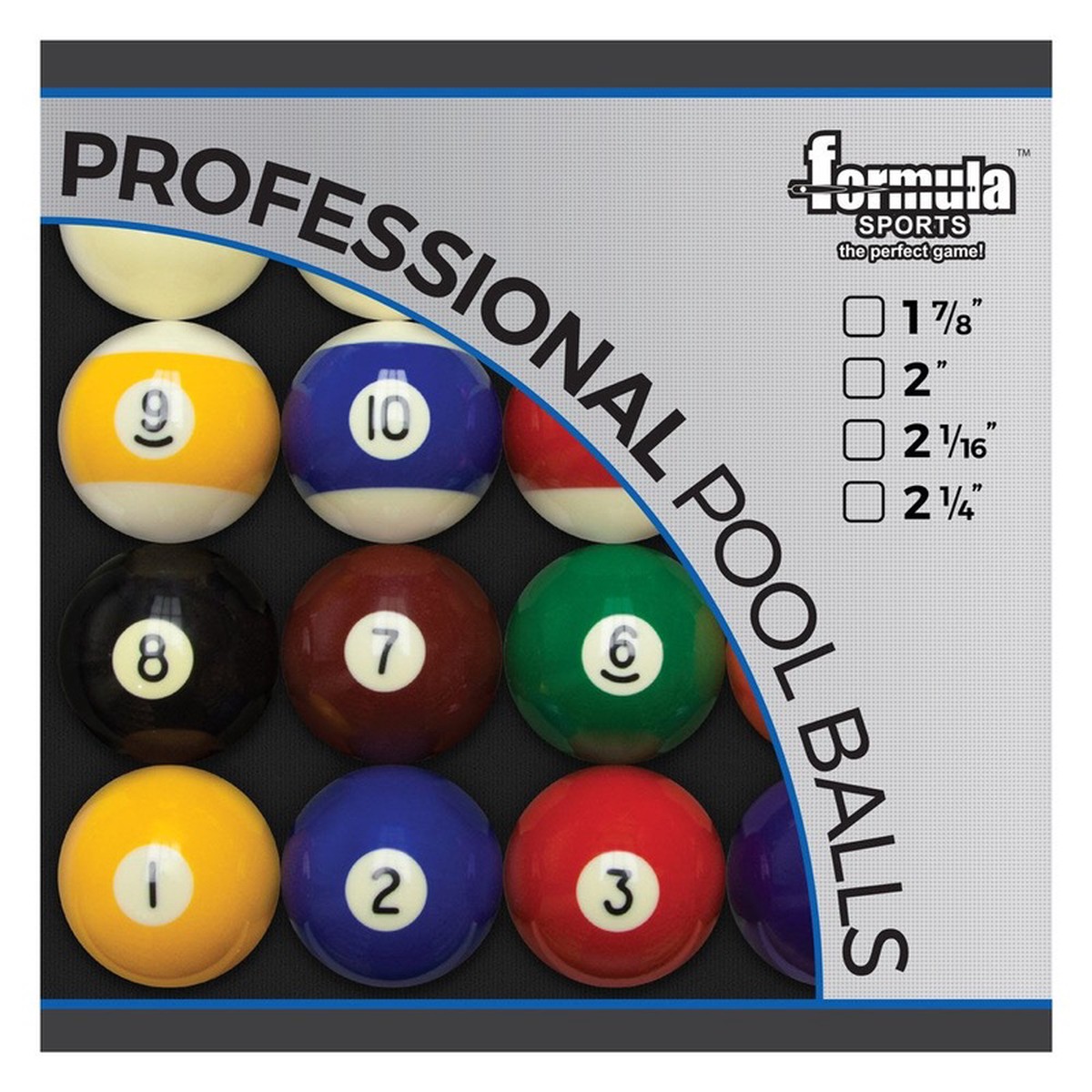 FORMULA - Professional Pool Balls 2 1/16 Boxed
