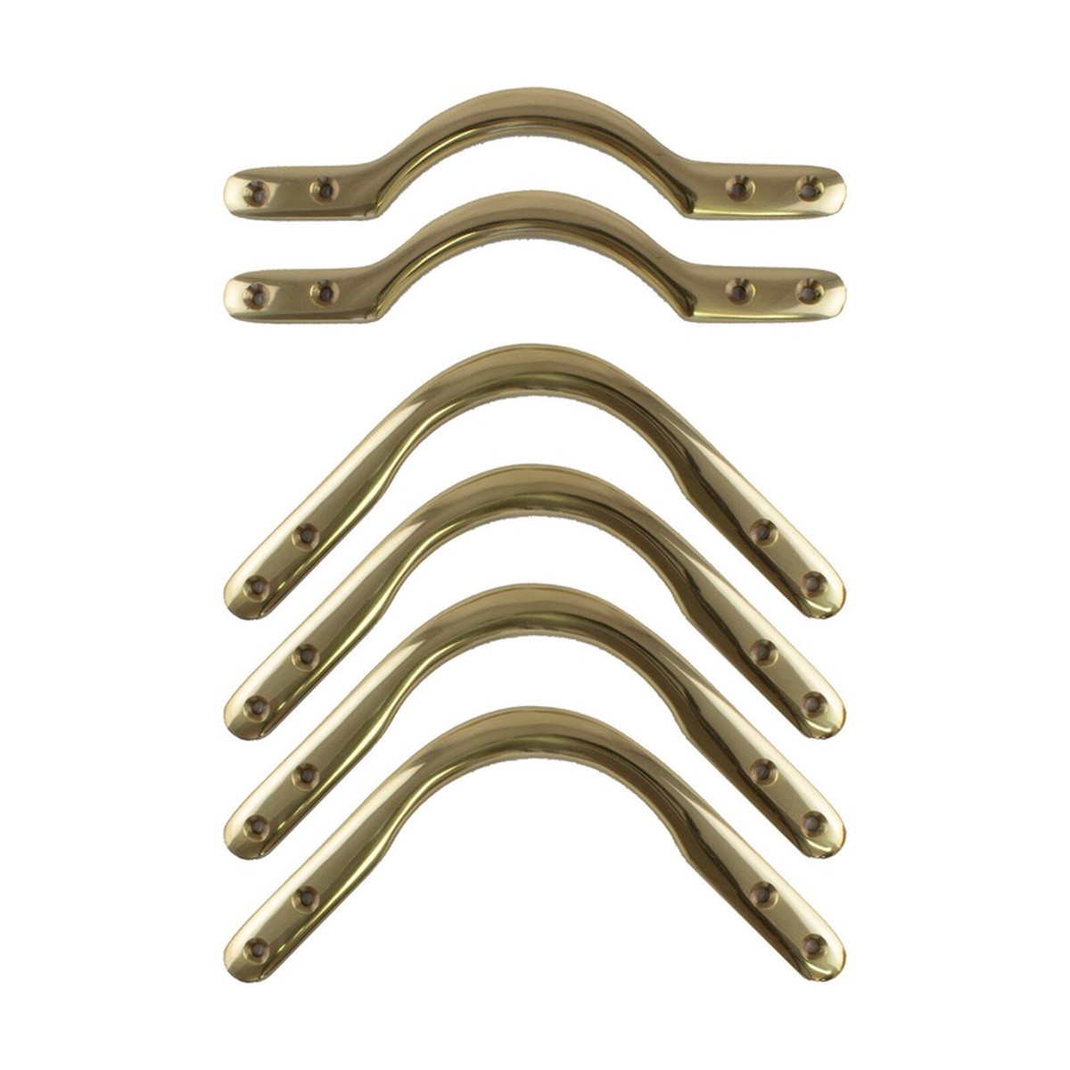 Plain Pool Table Pocket Brackets - BRASS