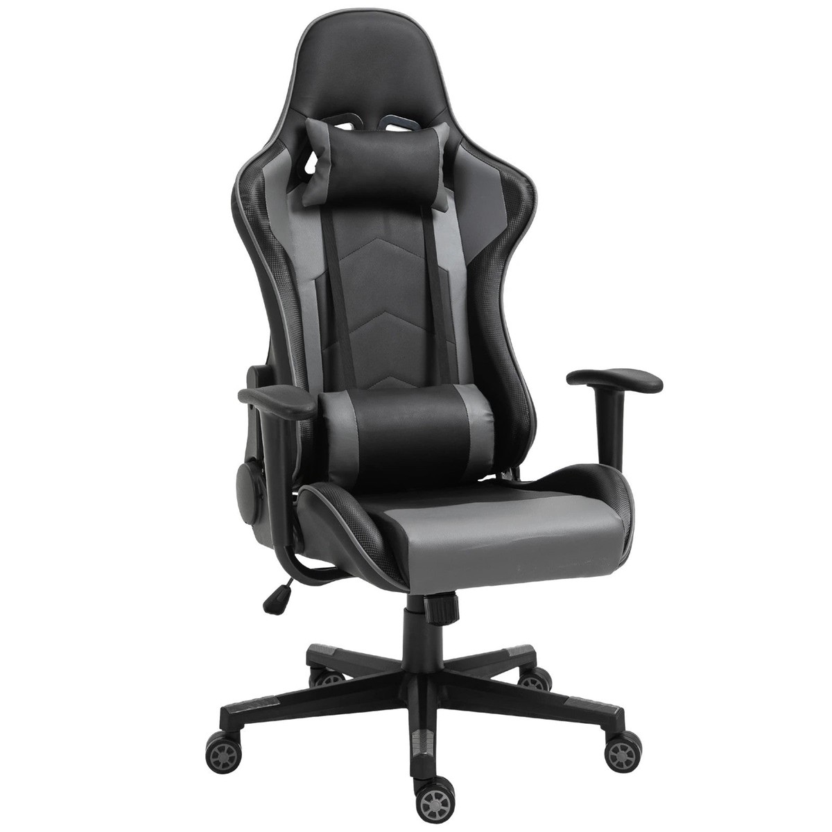 Vinsetto Office Gaming Swivel Chair, Ergonomic, Artificial Leather Black