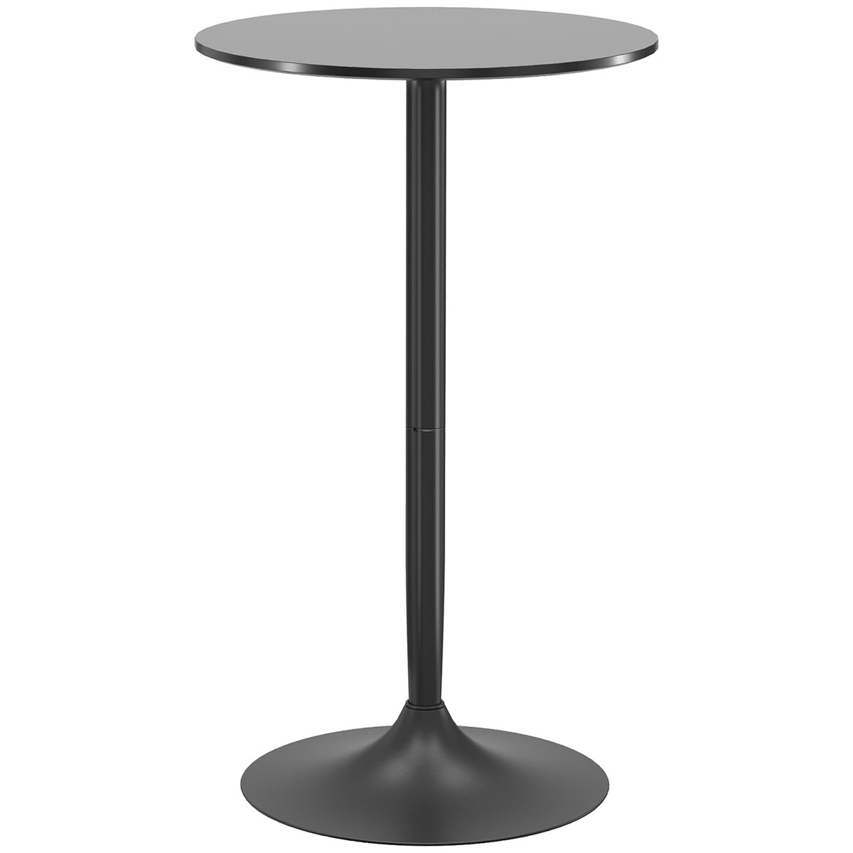 Bar table round kitchen for living room dining room steel black