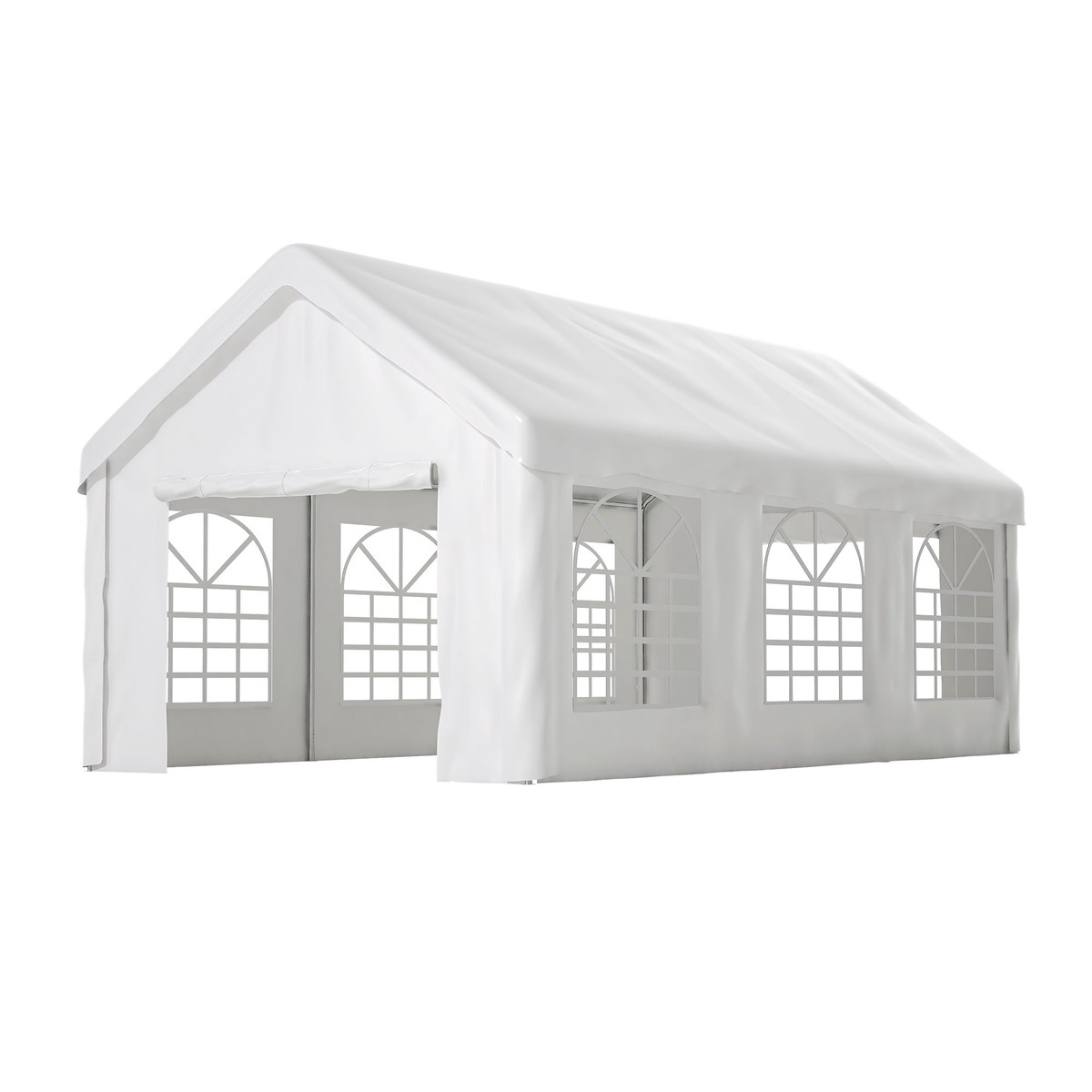 Vehicle Tent Garage 3x6m Double Roller Doors Weatherproof