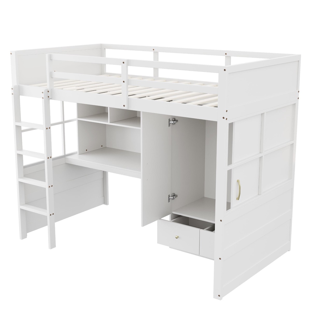 Dining Trolley Sideboard Extendable Fold-Down Worktop Storage Casters Blue/Solid Wood Grain