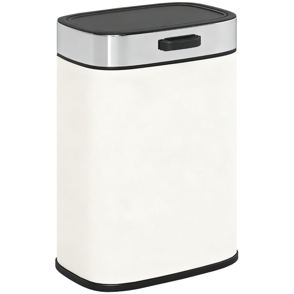 Waste Bin 5L Freestanding or Wall-Mounted Stainless Steel Cream White