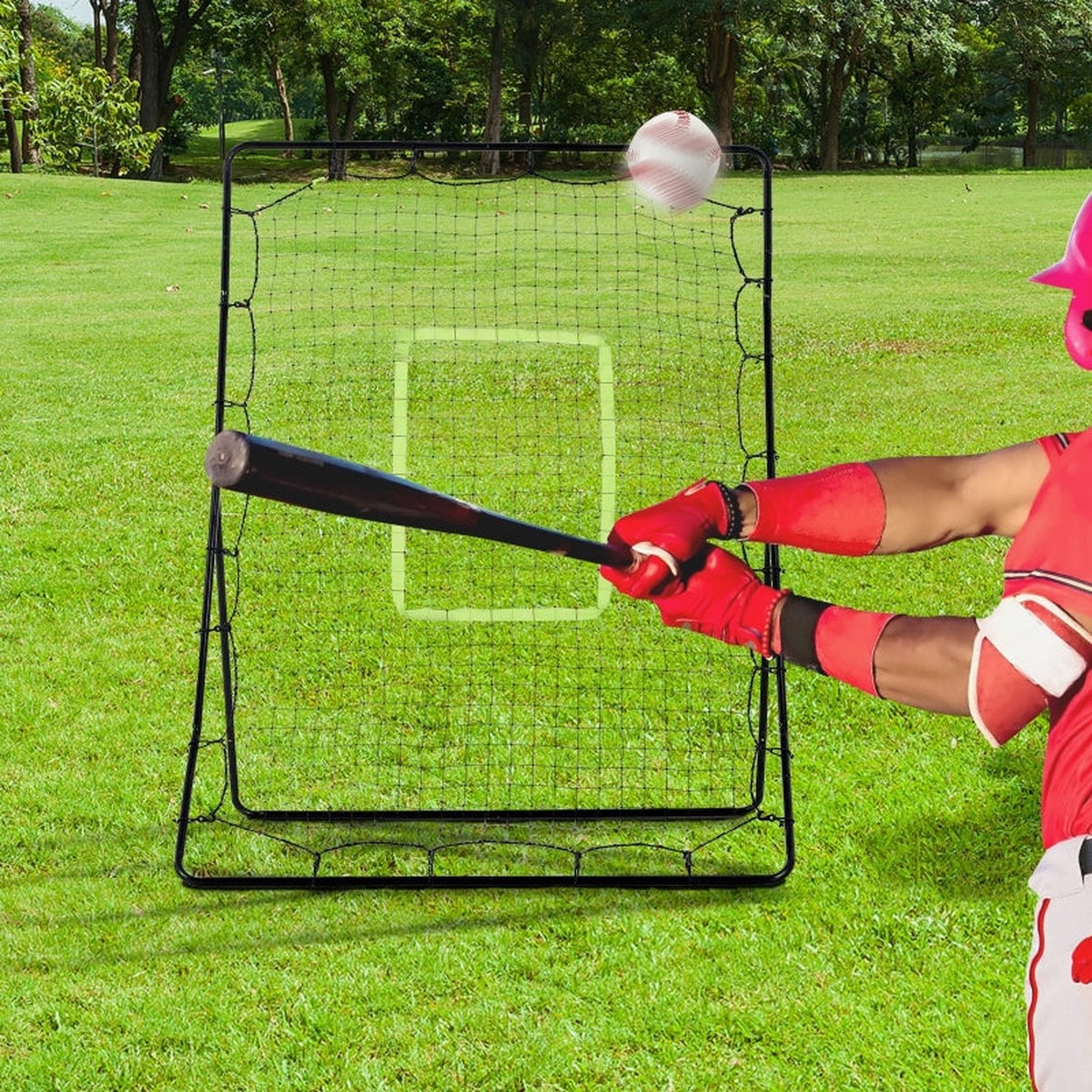 Baseball Rebounder Net: Training Aid for Teens & Adults