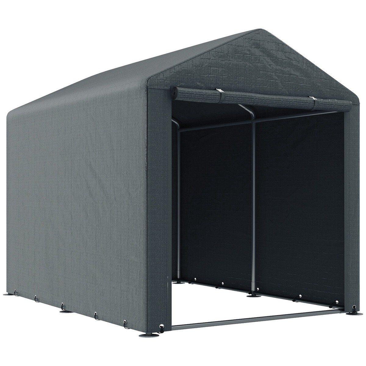 Outdoor Storage Tent 2.2 x 1.6m with Accessories - Dark Grey