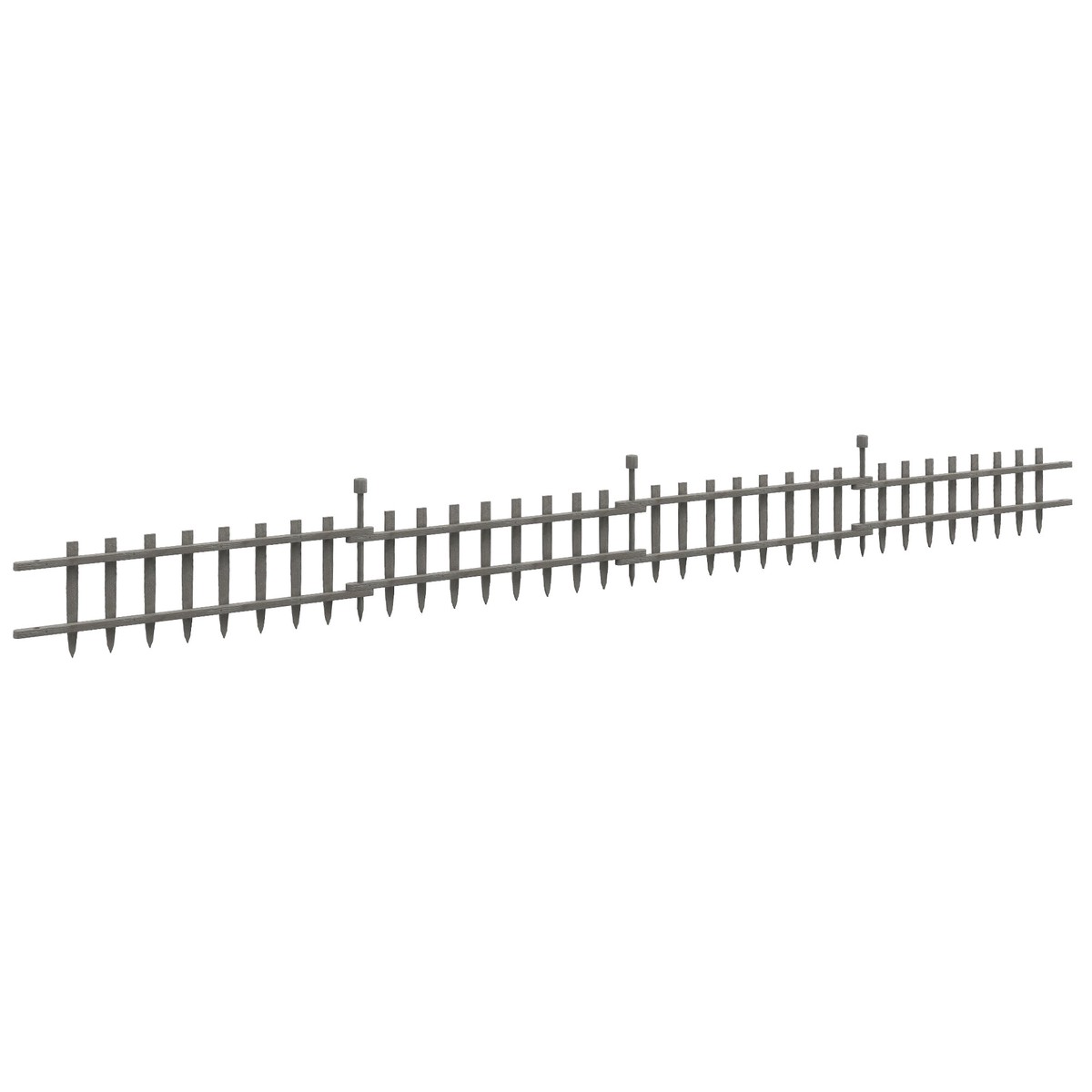 Garden Fencing Landscape Edging, Wooden Grey