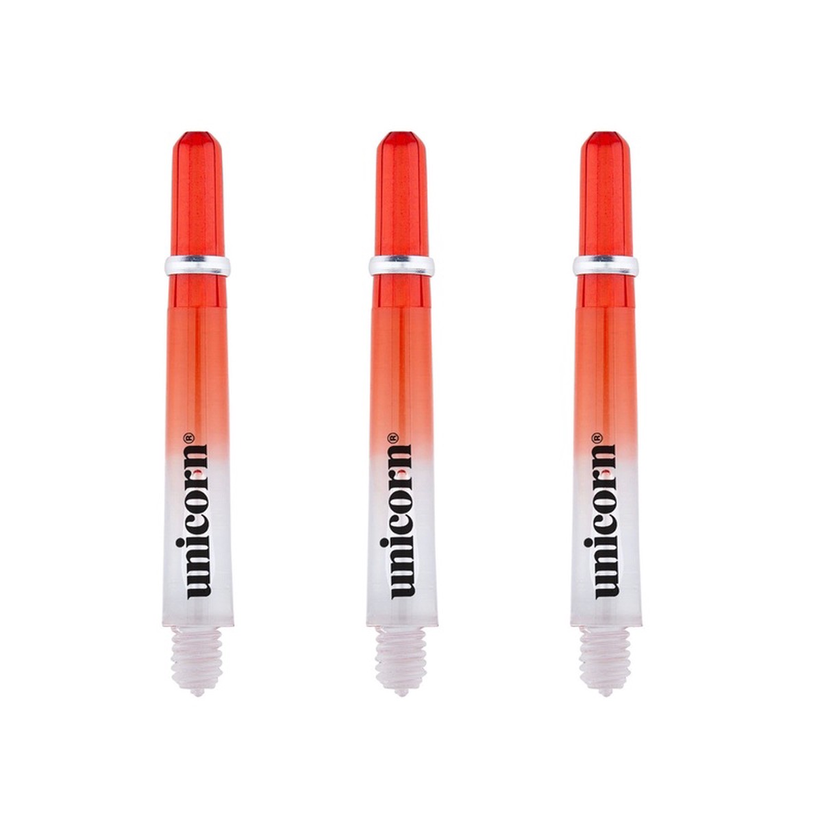 UNICORN - Gripper 4 Red Two Tone Shafts - Short - Medium - Long