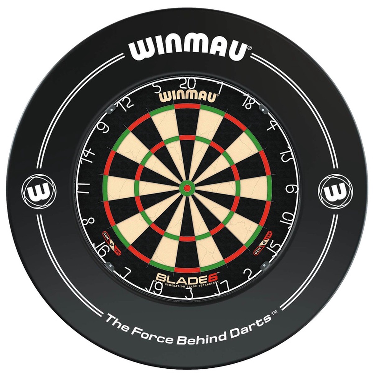 WINMAU - BLADE 6 Dartboard & BLACK Surround DEAL
