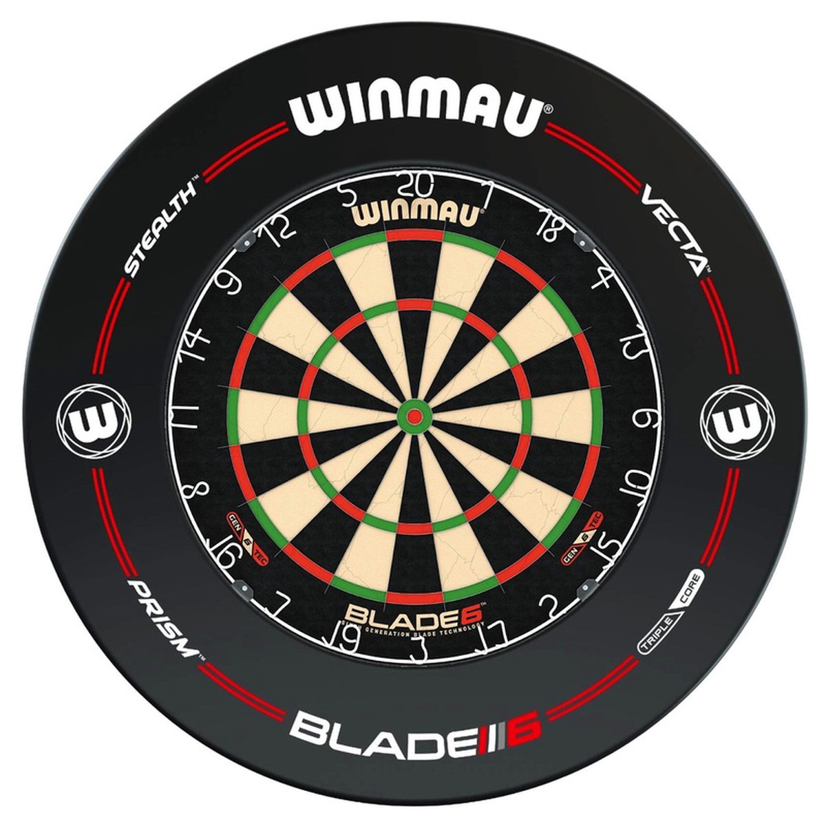 WINMAU - BLADE 6 Dartboard & PRO-LINE Surround DEAL