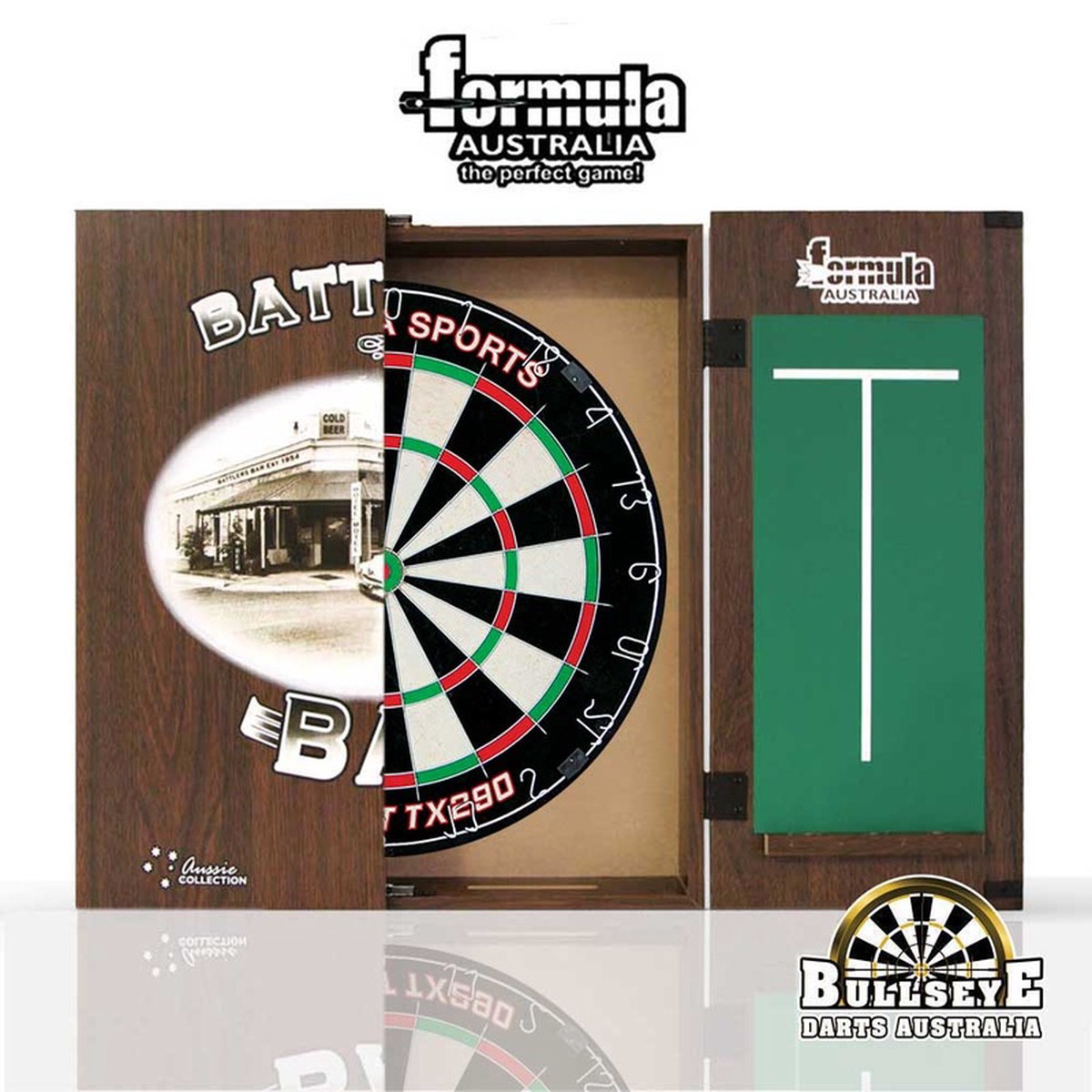 Battlers Bar Cabinet, Dartboard and Darts Set