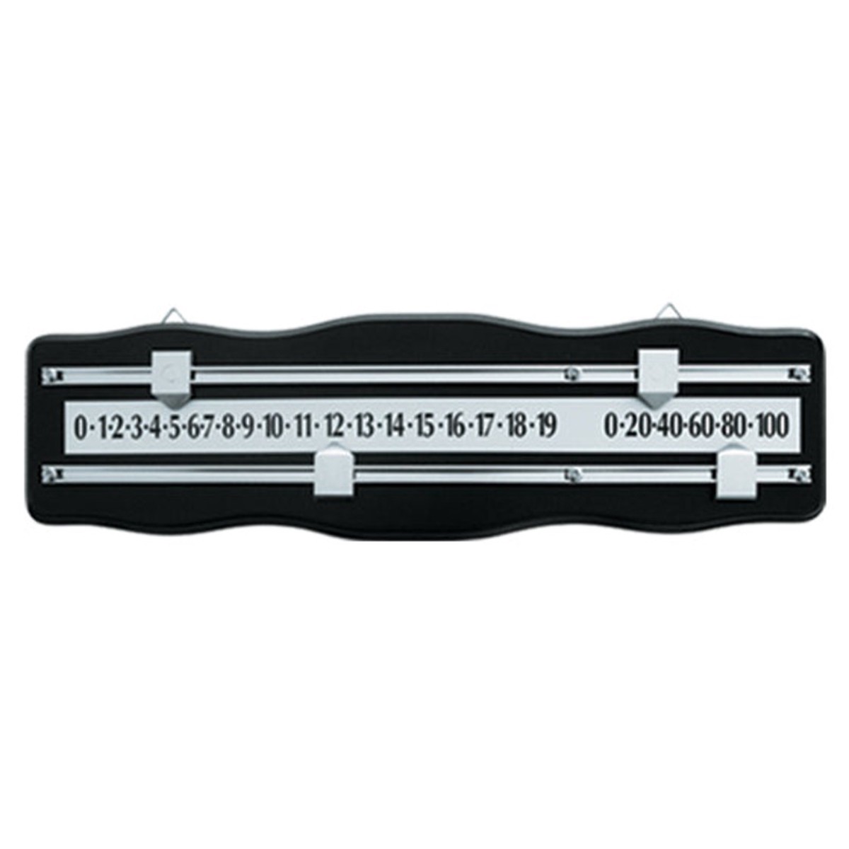 Scoreboard 2 Player Snooker Black & Chrome