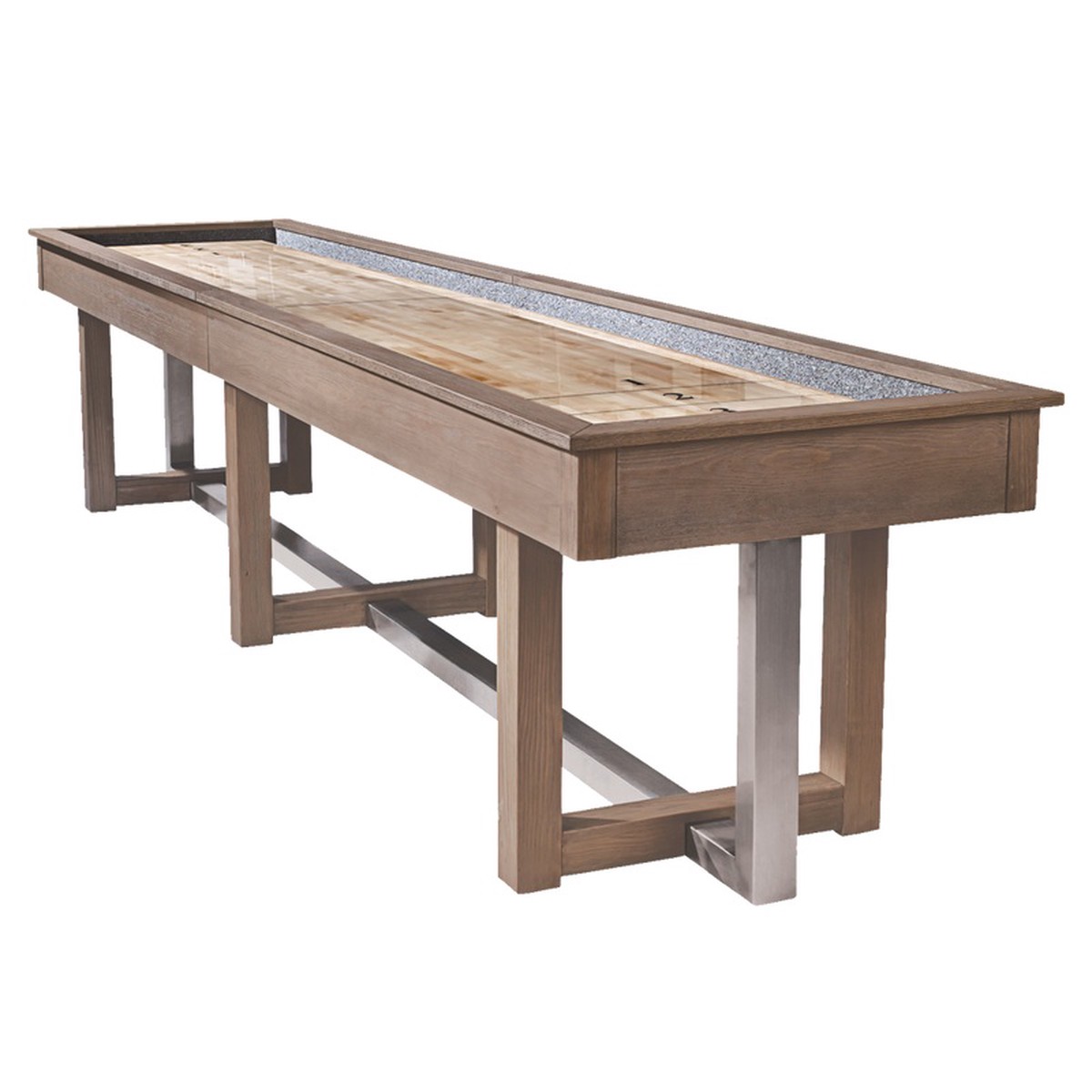 American Heritage Abbey Shuffleboard Table - Antique Gray