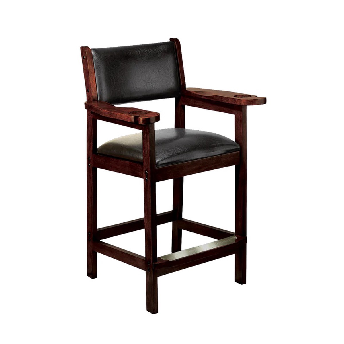 American Heritage Cushion Back & Seat Spectator Chair - Cherry