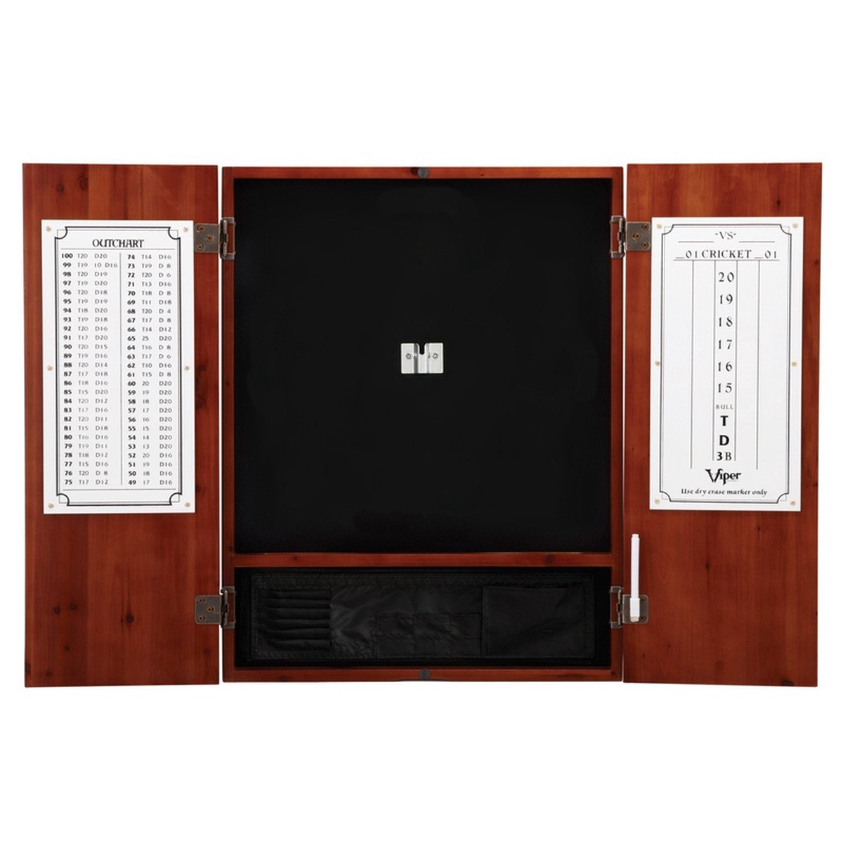 [OPEN BOX] Viper Metropolitan Cinnamon Steel Tip Dartboard Cabinet