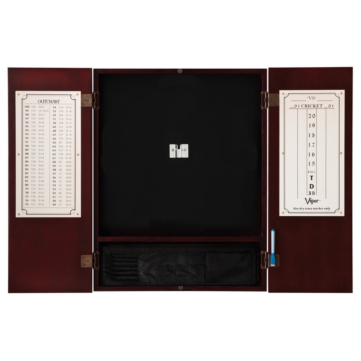 [OPEN BOX] Viper Metropolitan Mahogany Steel Tip Dartboard Cabinet