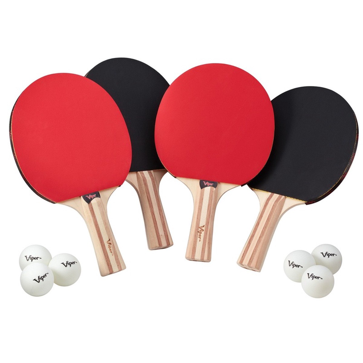 [OPEN BOX] Viper Two Star Tennis Table Four Racket and Six Ball Set
