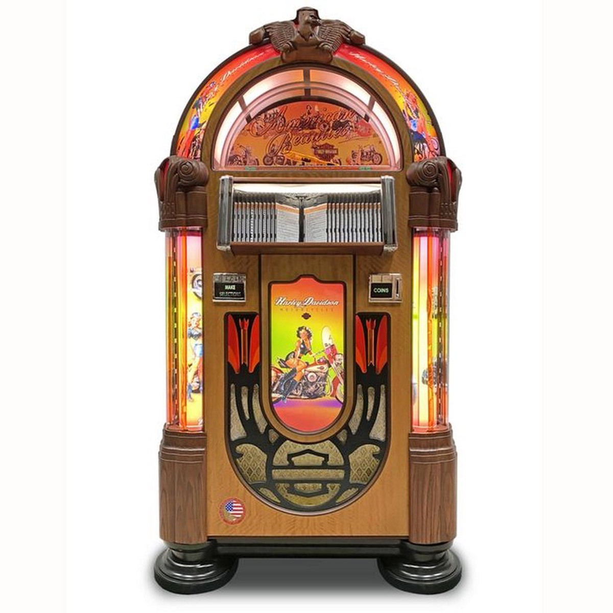 ROCK-OLA BUBBLER AMERICAN BEAUTIES CD JUKEBOX