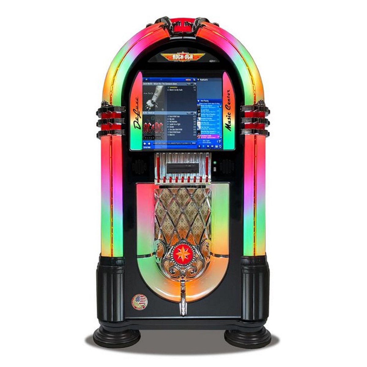 ROCK-OLA BUBBLER DIGITAL MUSIC CENTER IN BLACK
