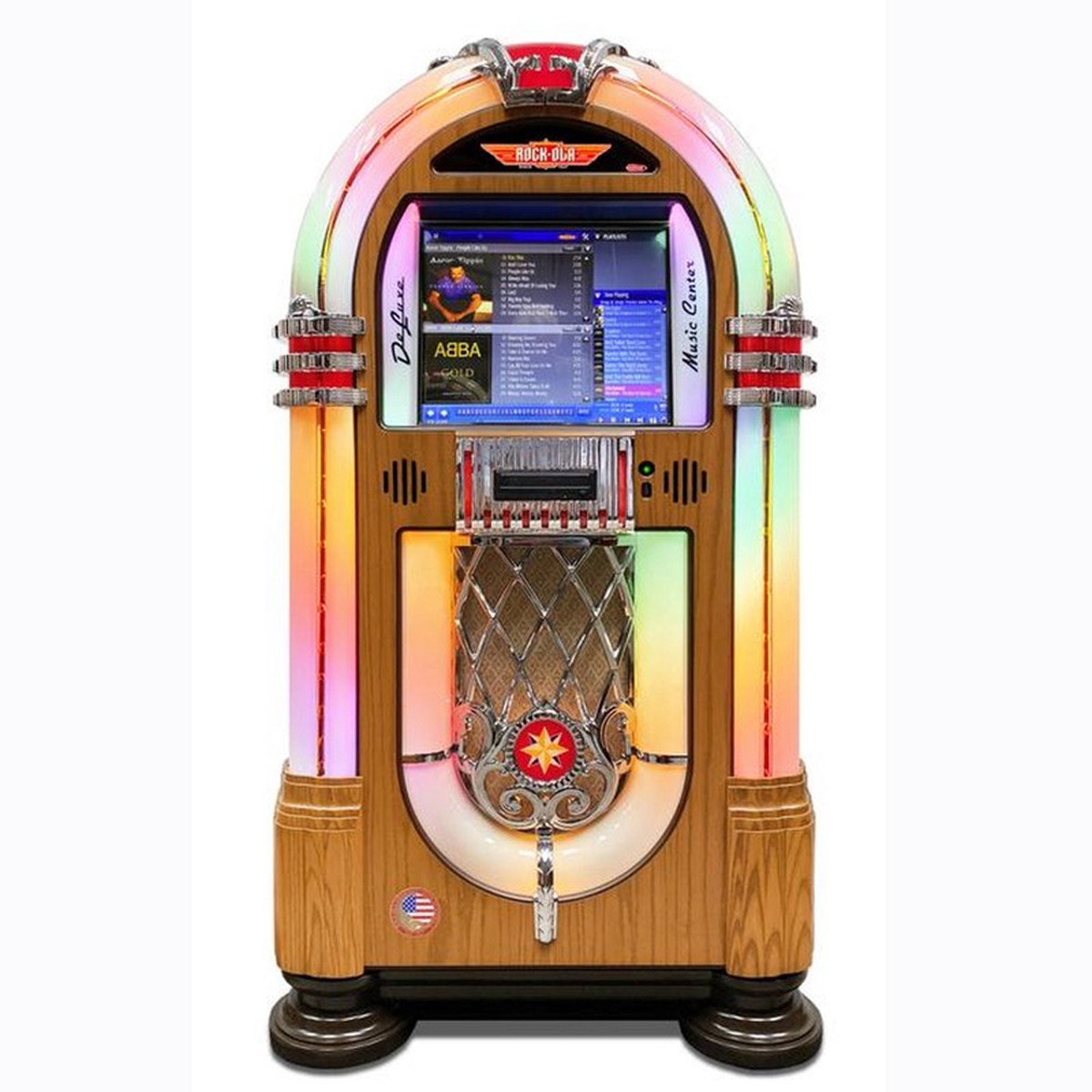 ROCK-OLA BUBBLER DIGITAL MUSIC CENTER IN LIGHT OAK