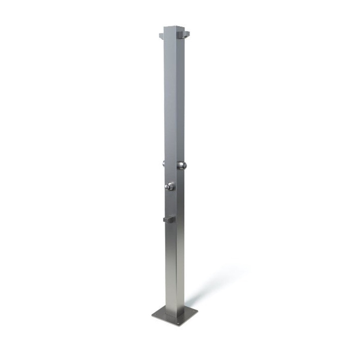 Rainware Outdoor Shower - Beach Duet 5025 - Double Shower & Footwash - Time Flow