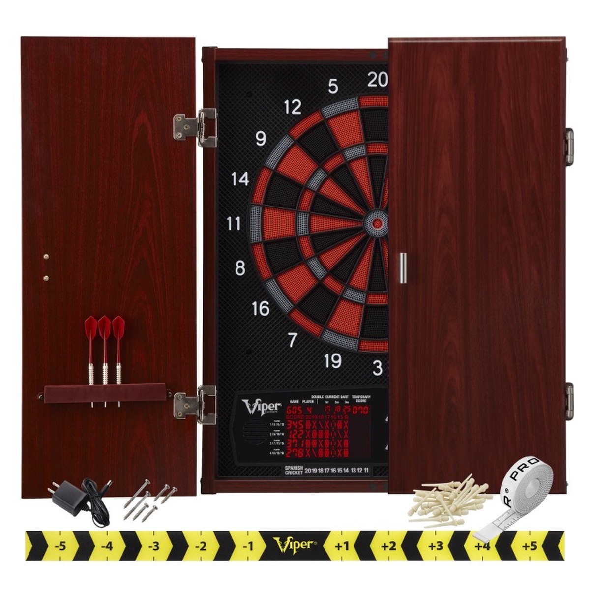 Viper Neptune Electronic Dartboard and Cabinet Hybrid, 15.5 Regulation Target