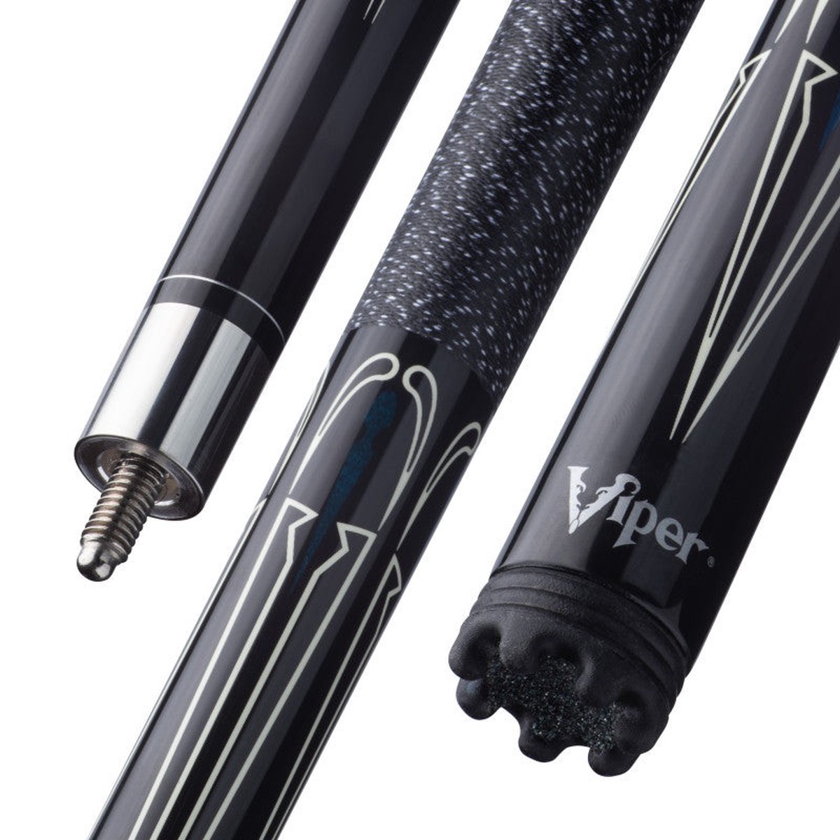 Viper Sinister Black and White Billiard/Pool Cue Stick