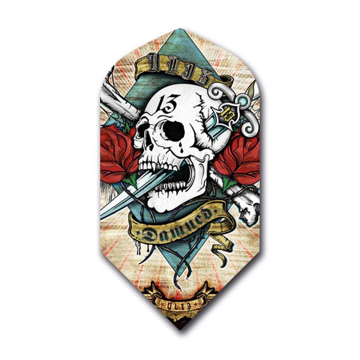 Damned Alchemy Skull and Roses Slim Flights
