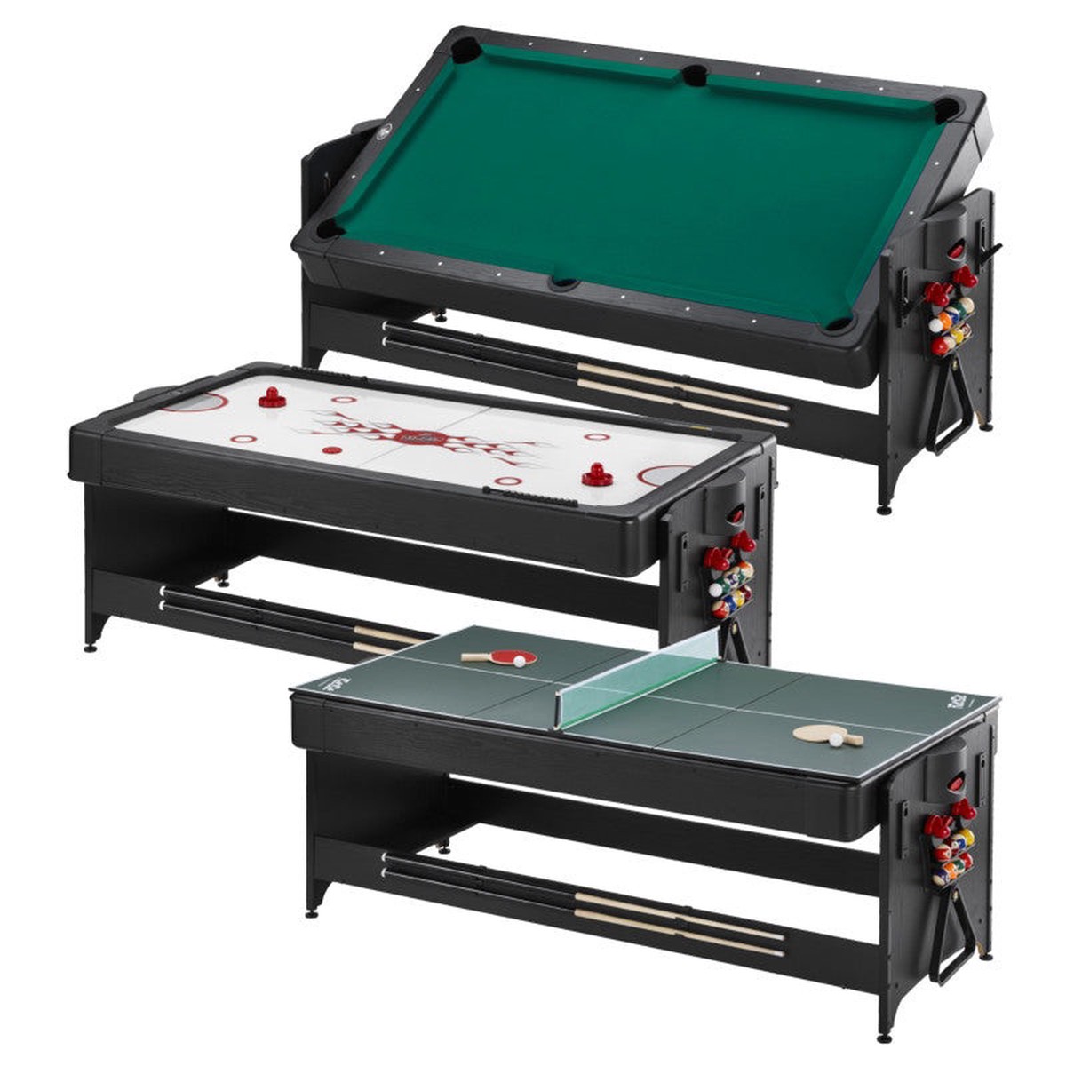Fat Cat Original 3-in-1 Green 7 Pockey Multi-Game Table