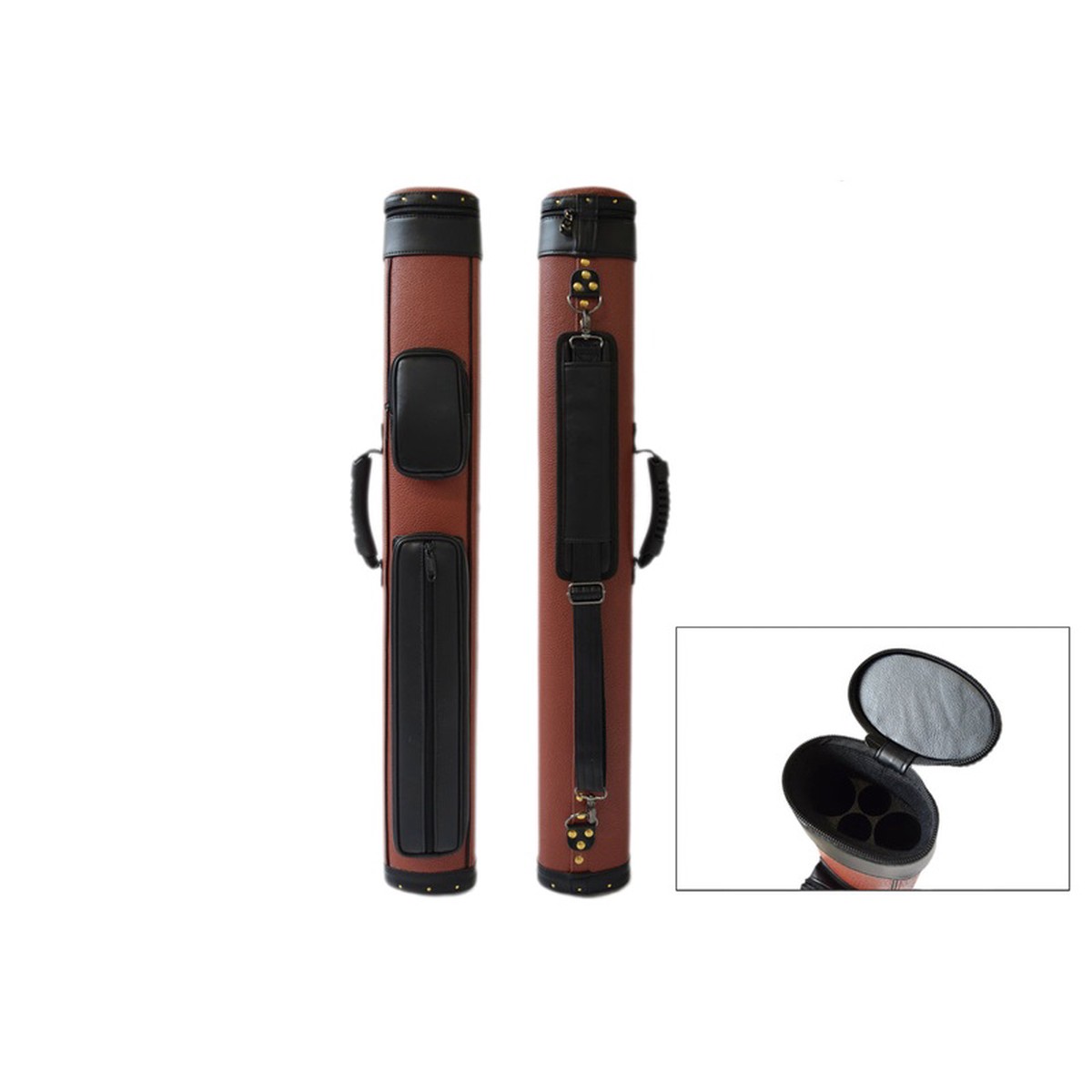 Han's Delta, 22 Oval Case Brown w/Brass Studs