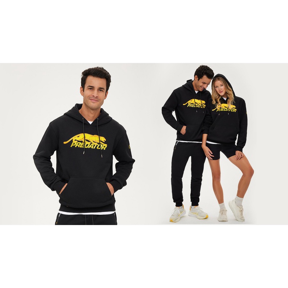 Predator Black with Yellow Cat Hoodie