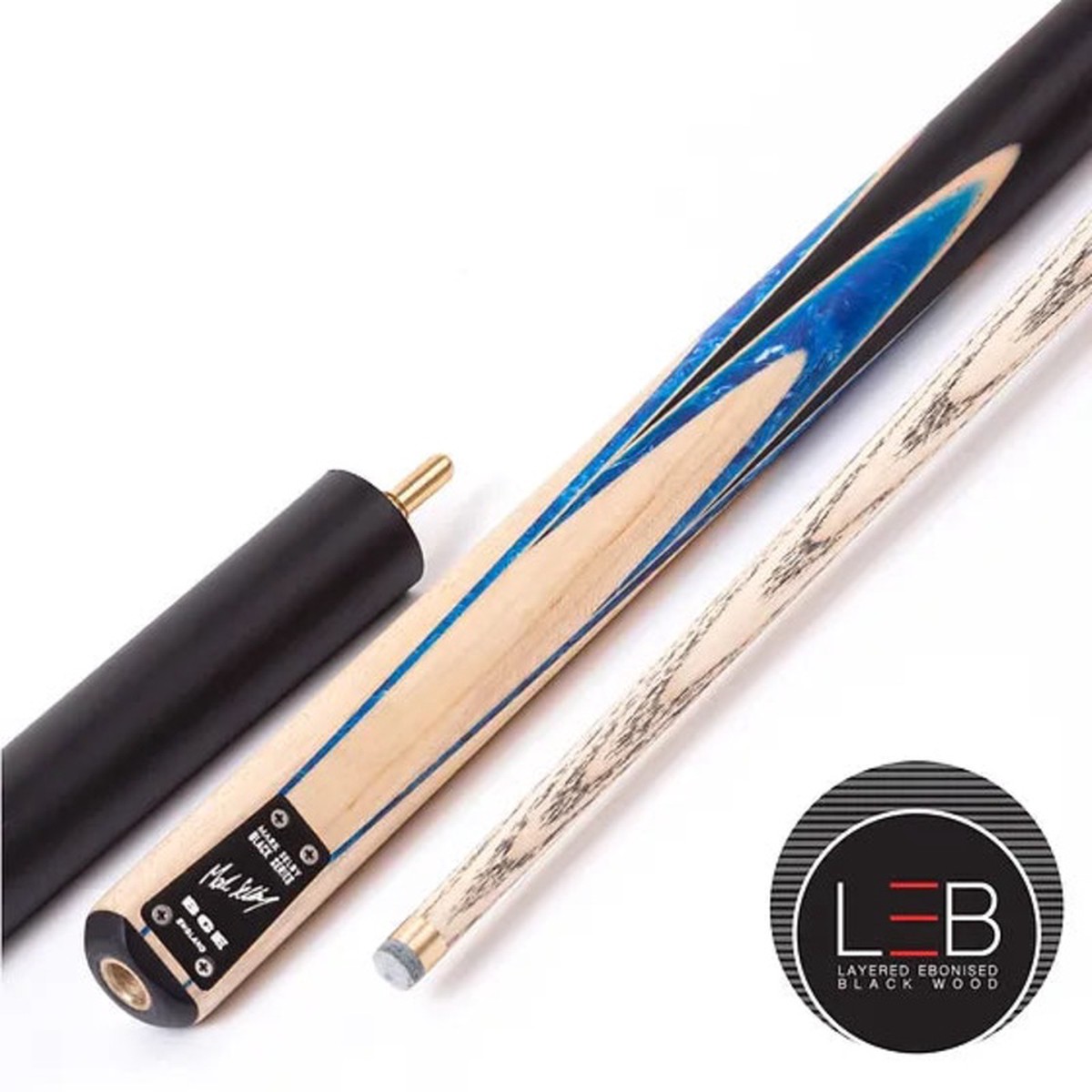 BCE Mark Selby Black Series 3/4 Cut Cue and Extension - GMP-18
