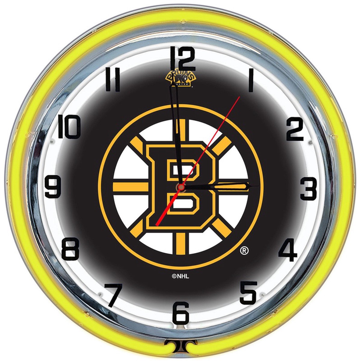 Boston Bruins Clock Neon 18