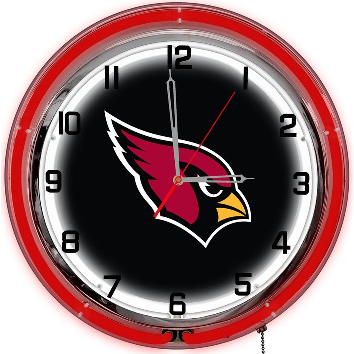 Arizona Cardinals Clock Neon 18