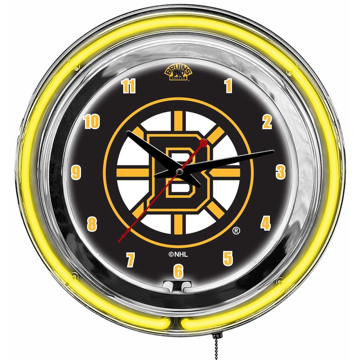 Boston Bruins Clock Neon 14