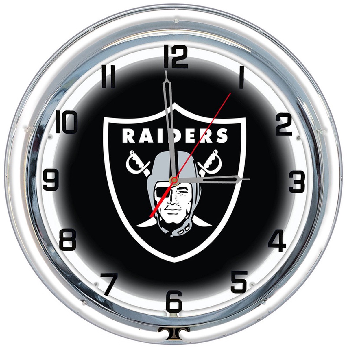 Las Vegas Raiders Clock Neon 18