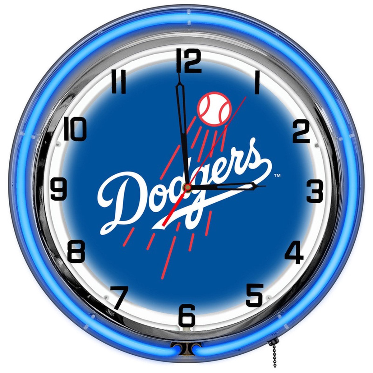 Los Angeles Dodgers Clock Neon 18