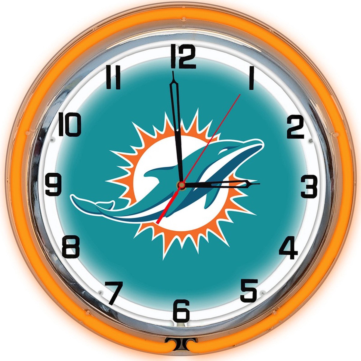 Miami Dolphins Clock Neon 18