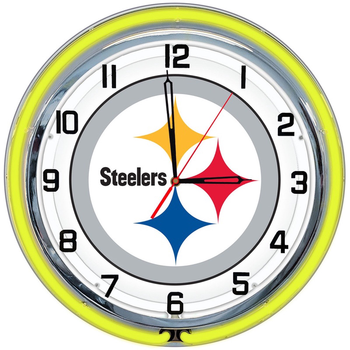 Pittsburgh Steelers Clock Neon 18
