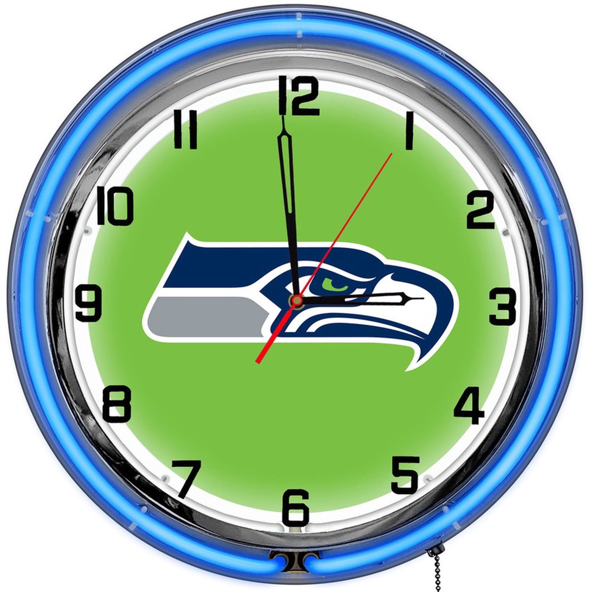 Seattle Seahawks Clock Neon 18