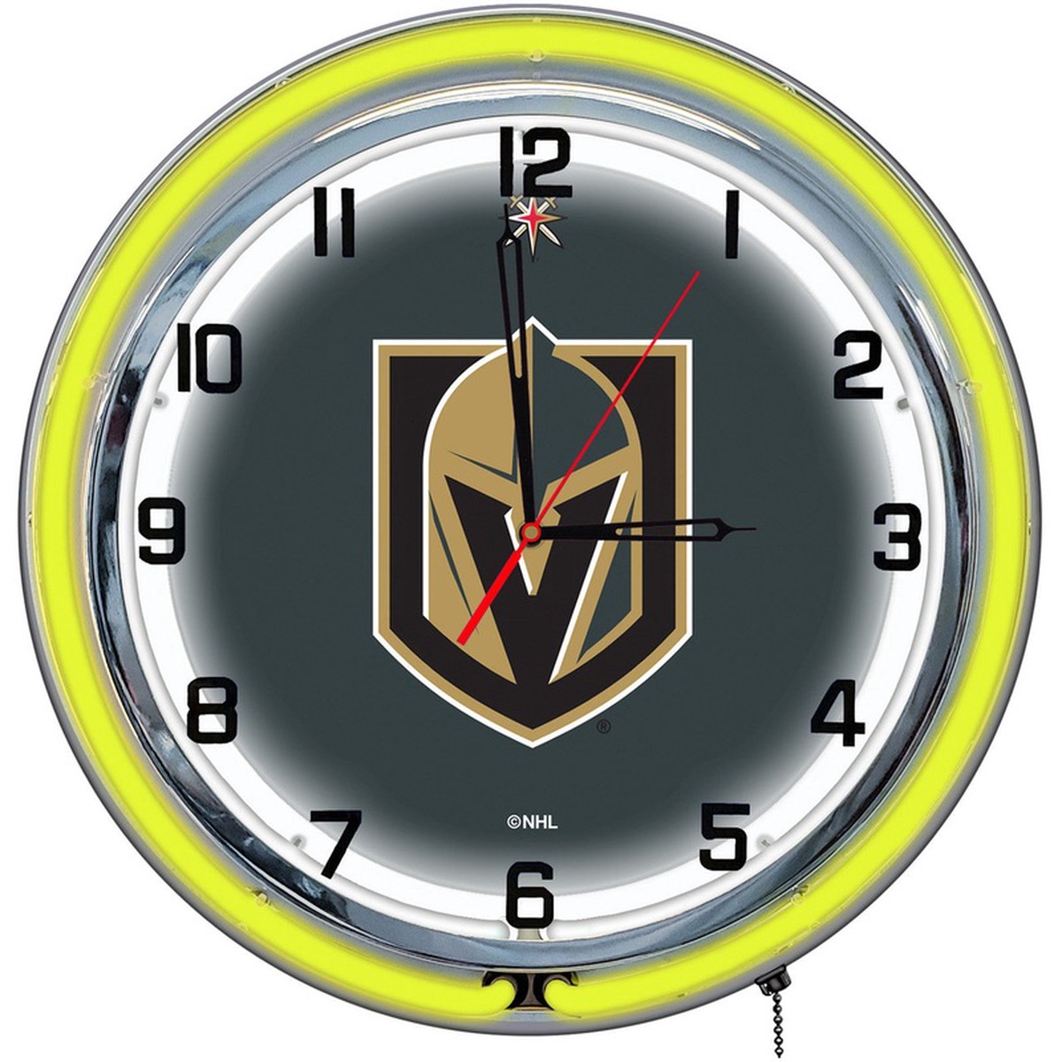 Vegas Golden Knights Clock Neon 18