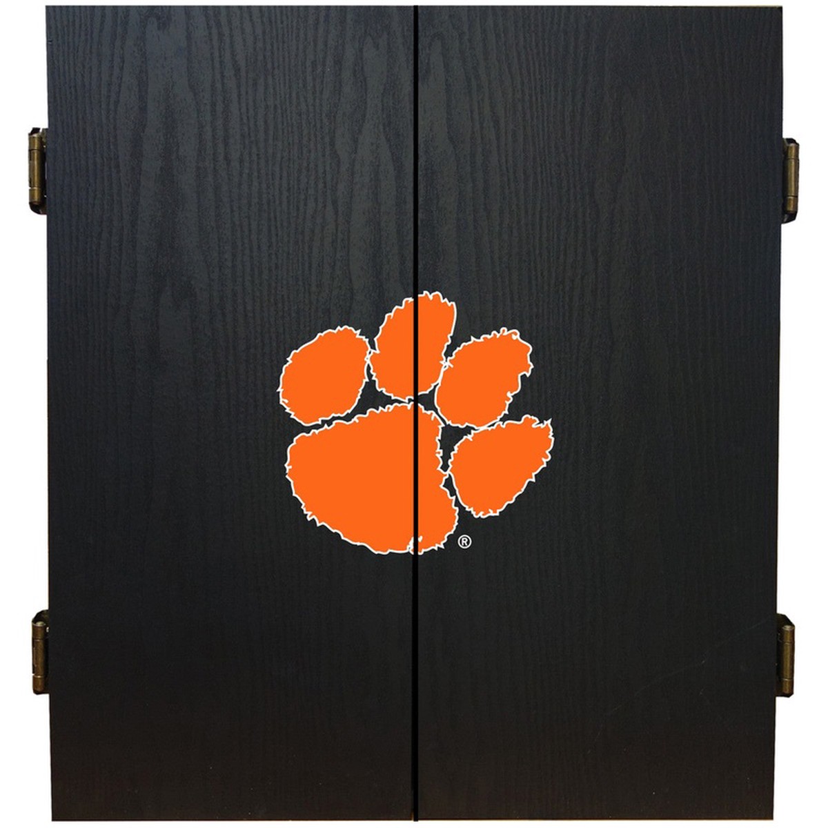 Clemson University Dartboard Cabinet Set Fan's Choice