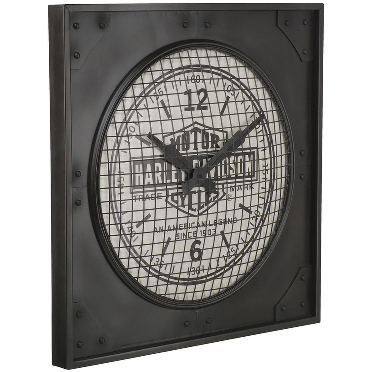 Harley Davidson Clock - Industrial Metal