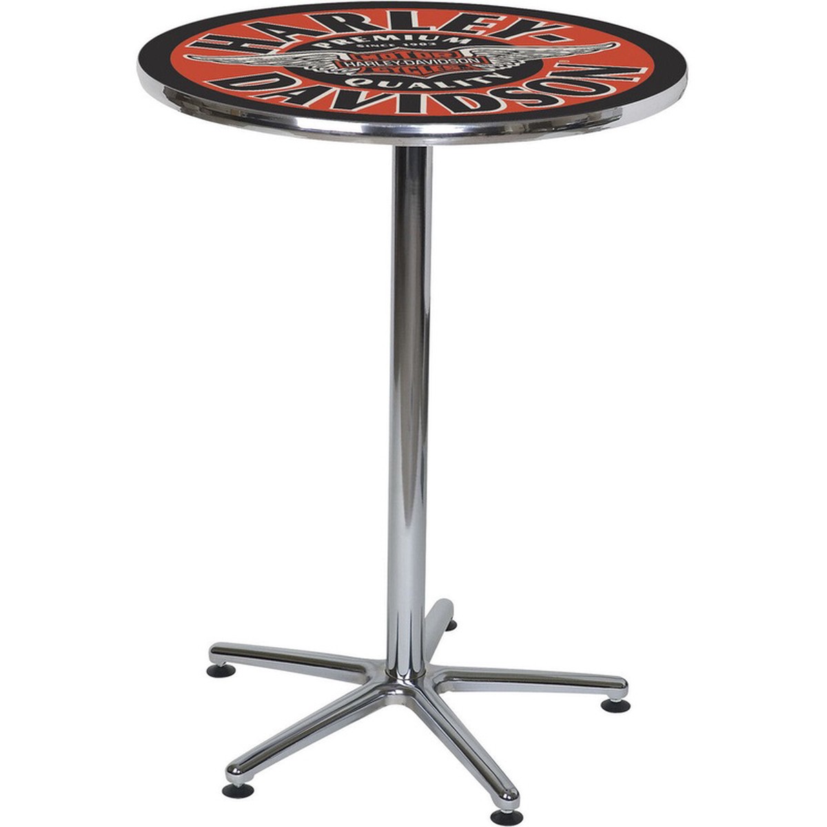 Harley Davidson Pub Table - Winged Bar and Shield Cafe Table